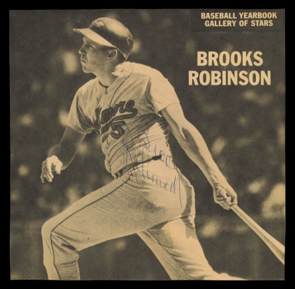 Brooks Robinson Autographed Signed 7X7 Magazine Page Photo Baltimore Orioles #232376 