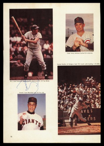Brooks Robinson Autographed Signed 8X11 Magazine Page Photo Baltimore Orioles #232510 