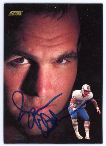 Bruce Matthews Autographed Houston Oilers Custom Jersey Inscribed HOF 07