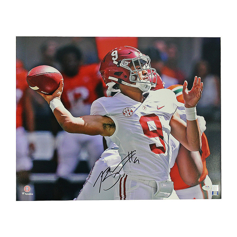 Bryce Young Autographed Signed Alabama Crimson Tide 16x20 Close-up Throw Photo - PSA/DNA 