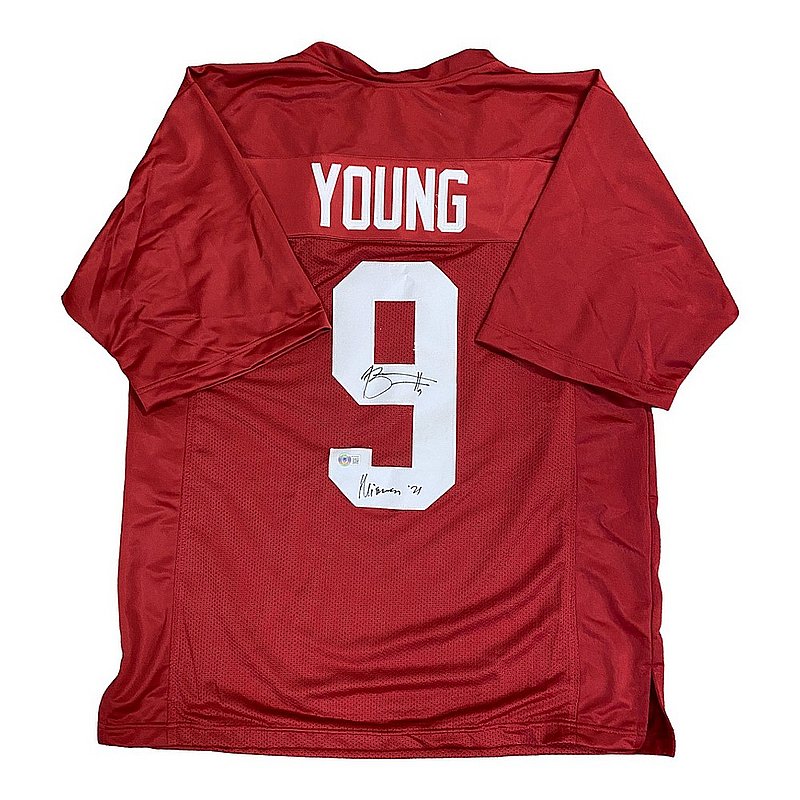 Bryce Young Autographed Signed Alabama Crimson Tide Custom #9 Jersey w/"Heisman 21" Insc BAS 