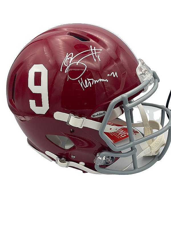 Bryce Young Autographed Signed Bama Crimson Tide Riddell Speed Auth F/S w/ "Heisman 21" -BAS 