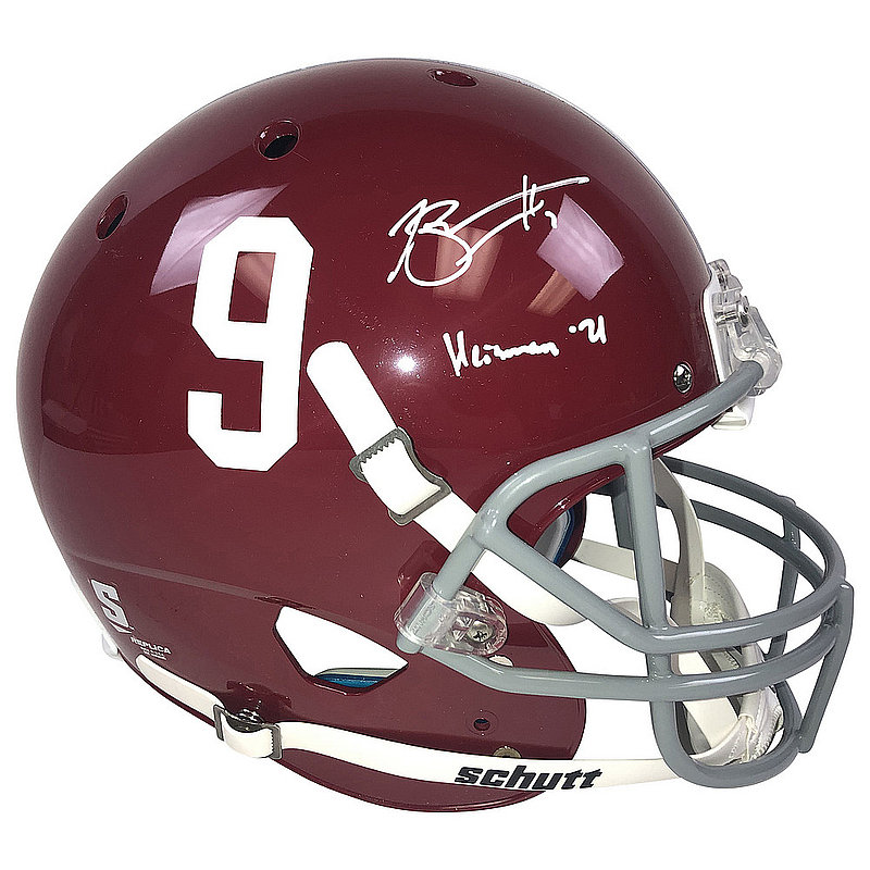 Bryce Young Autographed Signed Bama Crimson Tide Schutt F/S Rep Helmet w/Heisman 21 Insc-BAS 