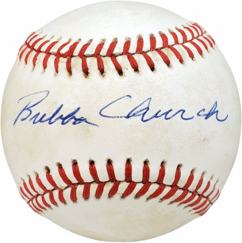Bubba Church Autographed Official Nl Baseball Philadelphia Phillies, Cincinnati Reds Beckett Beckett