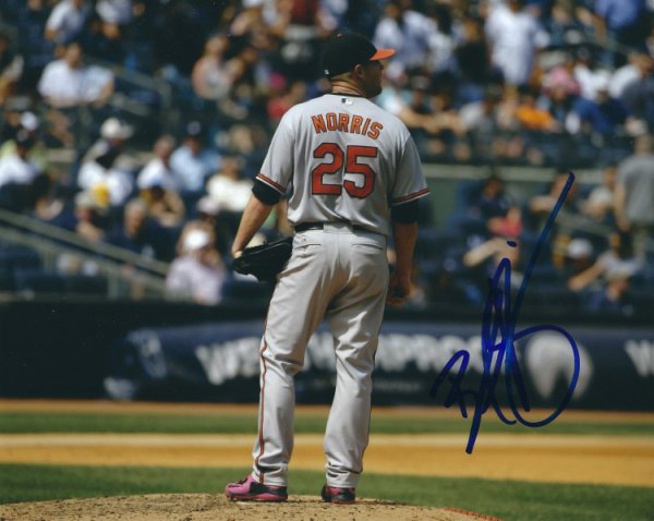 Bud Norris Autographed Signed 8X10 Baltimore Orioles Photo - Autographs 