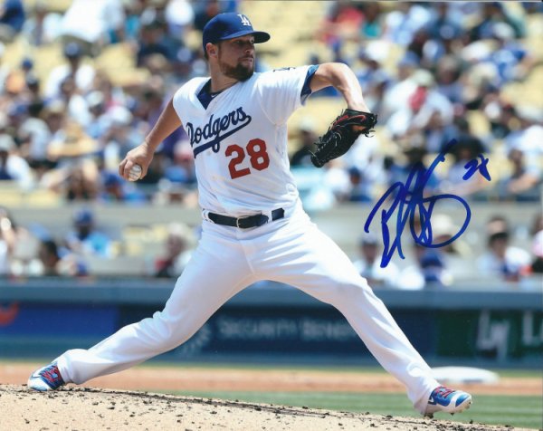 Bud Norris Autographed Signed 8X10 Los Angeles Dodgers Photo - Autographs 