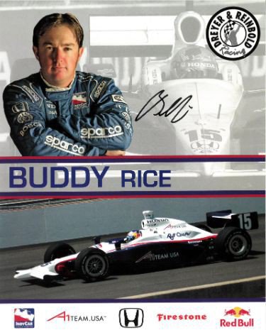 Buddy Rice Autographed Signed Indy Car 8x10 Photo- COA (2004 Indianapolis 500 Champion) 