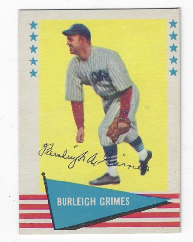 Burleigh Grimes Autographed Signed Brooklyn Dodgers 1961 Fleer Card - Autographs