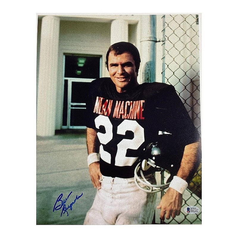 Burt Reynolds Autographed Signed Mean Machine 11x14 Photo - Beckett Authentic 