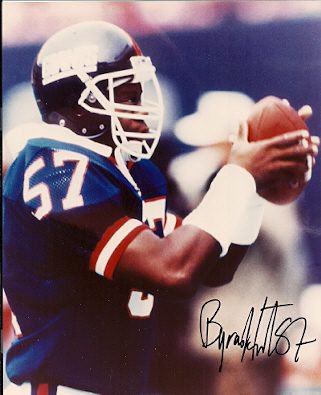 Byron Hunt Autographed Signed New York Giants Photo - Autographs