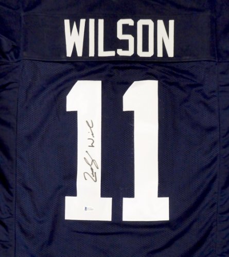 Byu Cougars Zach Wilson Autographed Signed Blue Jersey Beckett Beckett 