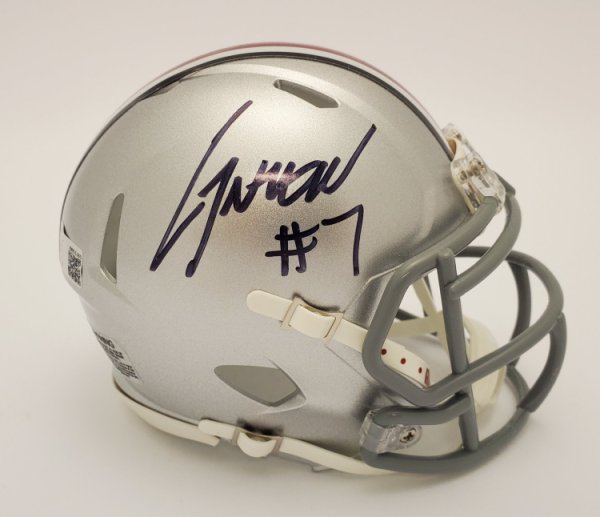 Dwayne Haskins Ohio State Buckeyes Autographed Chrome Mini Helmet (Red  Paint Pen) - Certified Authentic