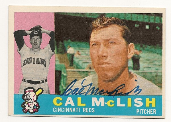 Cal Mclish Autographed Signed 1960 Topps Card - Autographs