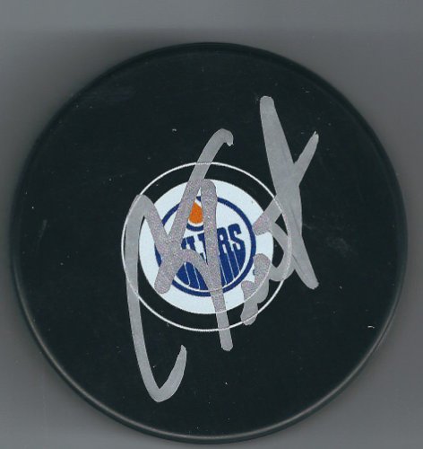 Cam Talbot Autographed Signed Edmonton Oilers Hockey Puck - Autographs