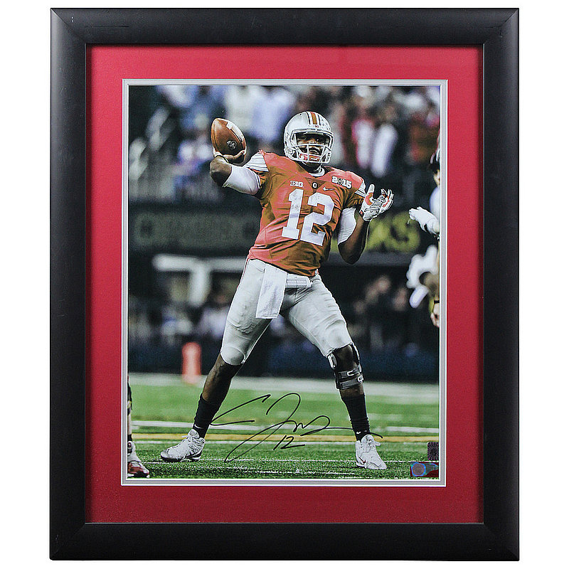 Cardale Jones Autographed Signed Ohio State Buckeyes Framed 16x20 Photo 