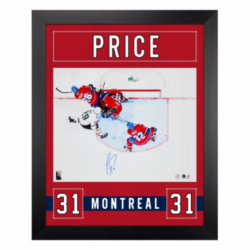 Carey Price Autographed Signed Montreal Canadiens Uniform Graphic 26x32 Frame