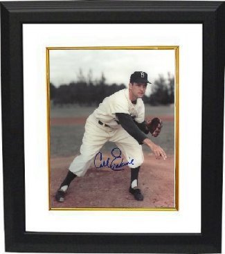Carl Erskine Autographed Signed Brooklyn Dodgers 8x10 Photo Custom Framing 