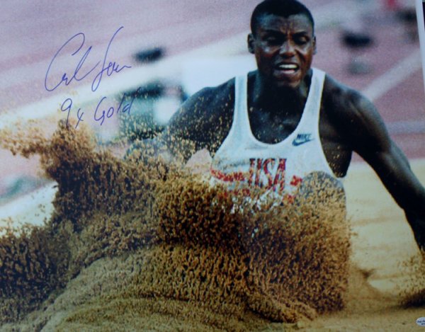 Carl Lewis Autographed Signed "9X Gold" Usa Olympics 16X20 Photo - Autographs