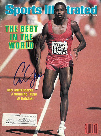 Carl Lewis Autographed Signed Team USA Sports Illustrated Full Magazine- JSA- 8/22/1983 (1983 World Championships) 