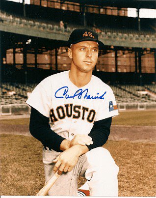 Carl Warwick Autographed Signed 8X10 Houston Colt 45'S Photo - Autographs