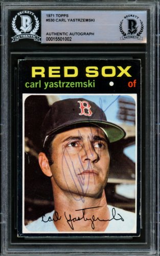 Carl Yastrzemski Autographed 1983 Fleer Card #200 Boston Red Sox