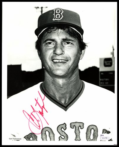 Carl Yastrzemski Signed Boston Red Sox Jersey (JSA) 1967 Triple Crown  Winner YAZ
