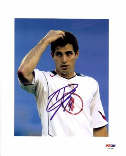 Carlos Bocanegra Autographed Signed 8X10 Photo Team Usa PSA/DNA 