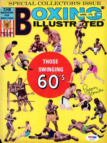 Carmen Basilio Autographed Boxing Illustrated Magazine Cover PSA/DNA