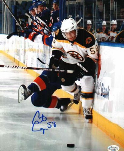 Carter Camper Autographed Signed Boston Bruins Photo - Autographs 