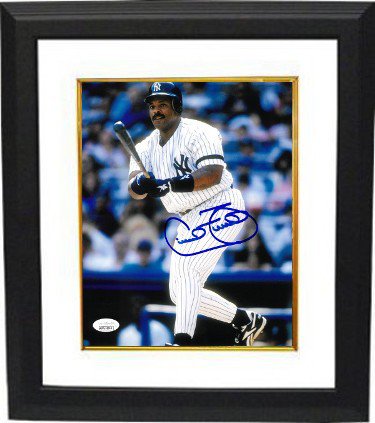 Cecil Fielder Autographed Signed New York Yankees 8X10 Photo Custom Framing- JSA Witnessed Hologram 