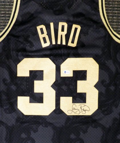 Larry Bird Signed NBA All-Star Red Jersey Legends Gold 5 Funko Pop