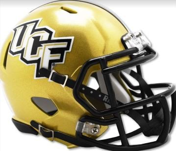 Central Florida Golden Knights Speed Replica Football Helmet UCF Gold 