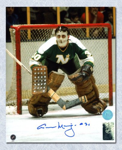 Cesare Maniago Minnesota North Stars Autographed Signed Goalie 8x10 Photo