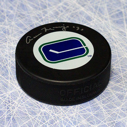 Cesare Maniago Vancouver Canucks Autographed Signed Hockey Puck