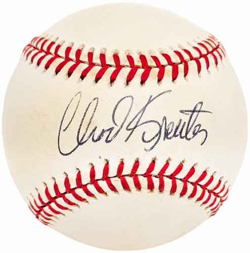 Chad Kreuter Autographed Signed Official Al Baseball Los Angeles Dodgers, Detroit Tigers Beckett Beckett 