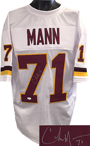 Charles Mann Autographed Signed White TB Custom Stitched Pro Style Football Jersey XL #71- JSA Hologram 