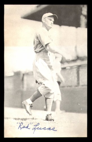 Charles Red Lucas Autographed 4X5 Magazine Page Photo Cincinnati Reds #213666