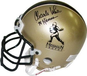 Charles White Autographed Signed Gold Heisman Authentic Mini Helmet '79 Heisman (USC Trojans) 