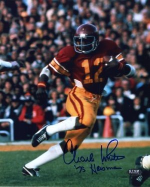 Charles White Autographed Signed USC Trojans 8x10 Photo 79 Heisman- White Hologram 