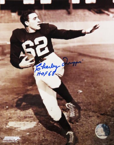 Charley Trippi Autographed Signed Cardinals B&W Pose With Football 8x10 Photo w/HOF'68 