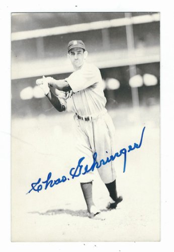 Charlie Gehringer Autographed Signed Detroit Tigers Bxw Rowe Post Card - Autographs