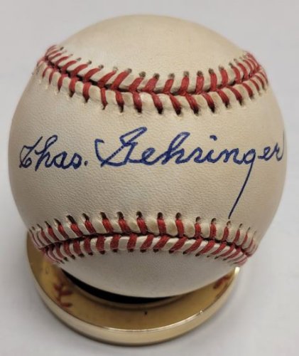Charlie Gehringer Autographed Signed Official American League Baseball - Autographs
