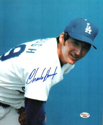 Charlie Hough Autographed Signed Los Angeles Dodgers Photo - Autographs 