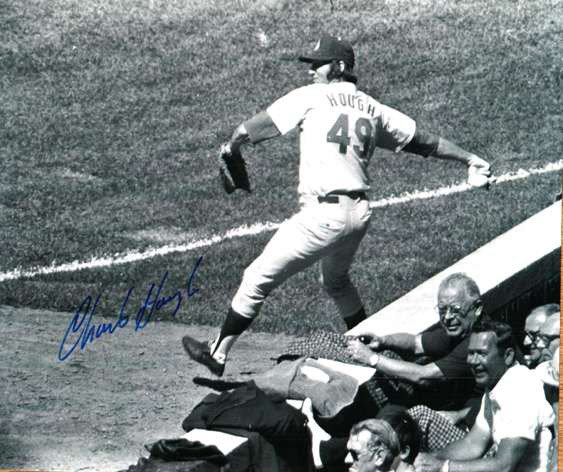 Charlie Hough Autographed Signed Los Angeles Dodgers Photo - Autographs 
