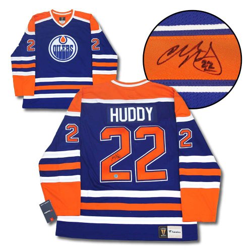 Charlie Huddy #22 - Autographed 2016 NHL Heritage Classic Alumni Game  Edmonton Oilers Game Worn Jersey - WARM UP & 1ST PERIOD ONLY - NHL Auctions