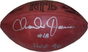 Charlie Joiner Autographed Signed Official NFL Tagliabue Football HOF 96 