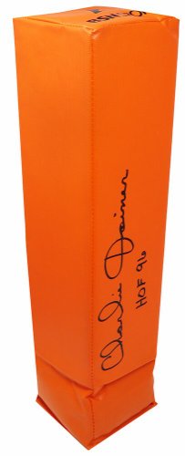 Charlie Joiner Autographed Signed Orange Endzone Football Pylon w/HOF'96 