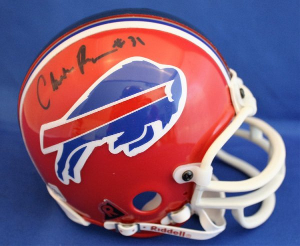 Charlie Rogers Autographed Signed Buffalo Bills Mini Helmet With COA - Autographs