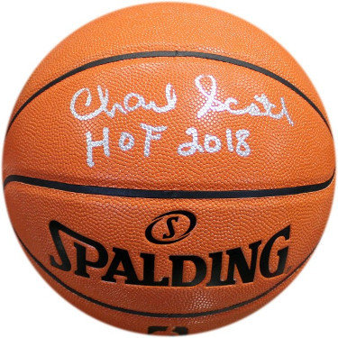 Charlie Scott Autographed Signed Spalding NBA I/O Basketball HOF 2018 (Boston Celtics/Virginia Squires)- JSA Witnessed Hologram