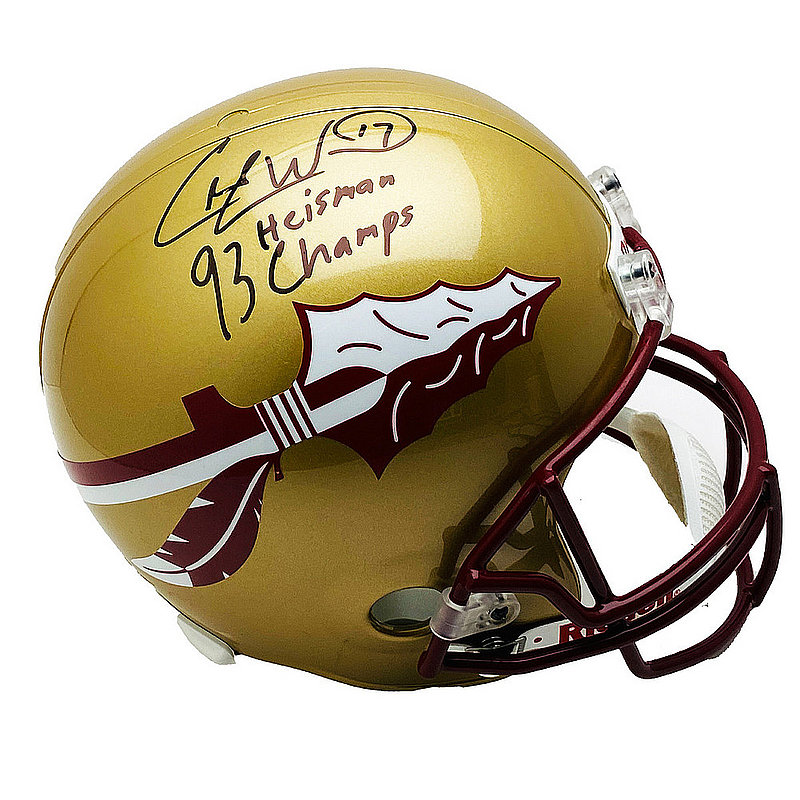 Charlie Ward Autographed Signed FSU F/S Rep Helmet - 93 Heisman & Champs Inscription-PSA/DNA 